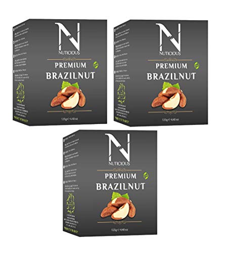 NUTICIOUS Brazil Nut 125 G X 3 Pack of 3)…Dryfruits & Berries,Diwali Gifts ,Diwali Offer ,Nuts