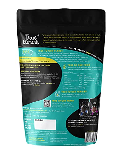 True Elements Halim Seeds 250g - Aliv Seeds | Garden Cress Seeds | Haleem Seeds