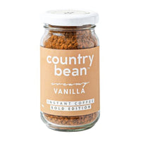Country Bean Vanilla Instant Coffee Powder | 100% Arabica, Freeze-dried, Flavoured coffee, 50 G (25 Cups)