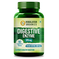 Himalayan Organics Digestive Enzyme Supplement with Bromelain & Papain � For Healthy Digestion � 90 Veg Tablets