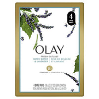 Olay Fresh Outlast Purifying Birch water & Lavender Soap (pack of 4) 360g