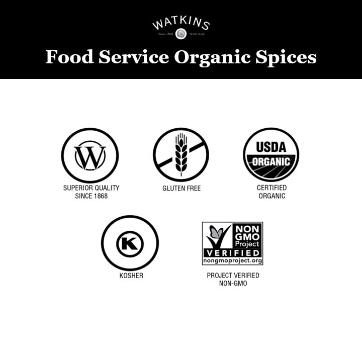 Watkins Gourmet Spice, Organic Basil, 4.9 oz. Bottle (21819)