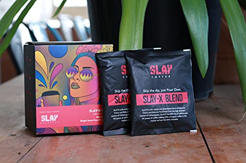 SLAY X Pour Over Sachets | 100% Robusta Ground Coffee | India's  Strongest Coffee (200g - Pack of 10 Sachets)