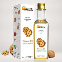 H&O Walnut Oil - 100% Pure Cold Pressed Edible Akhrot Ka Tel - 100ml Glass Bottle