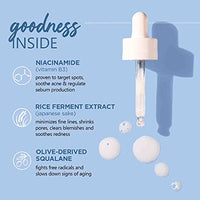 Plum 10% Niacinamide Face Serum with Rice Water | Vitamin B3 with Japanese Fermented Rice Water | For Clear, Blemish-Free, Bright Skin | Suits All Skin Types | Fragrance-Free | 15 ml