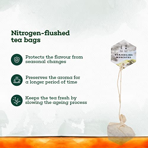 The Hillcart Tales Darjeeling Muscatel Black Tea, (14 Teabags)