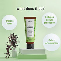 Sirona Anti Acne Face Wash for Men & Women – 125 ml with Neem, Green Tea, Tea Tree Oil & Aloe Vera | for Unclogs pores, Reduces sebum production & Calms inflammation