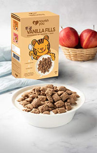 Nourish You Vanilla Fills | Vanilla Filling |Goodness of Quinoa and Ragi (4 Millets Grains) | 0% Maida | Gluten Free | Anytime Snack | 250g…