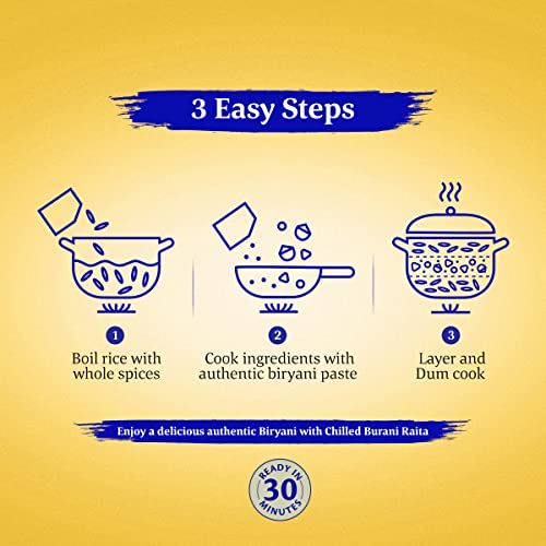 Daawat Biryani Kit Hyderabadi | Authentic Recipe | Ready in 30 min | Ready to Cook