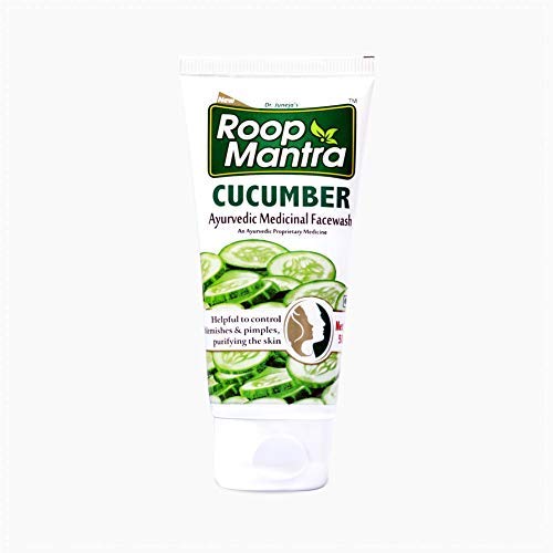 Roop Mantra Cucumber Face Wash for Glowing Skin, Acne and Pimples, 50ml (Pack of 6)