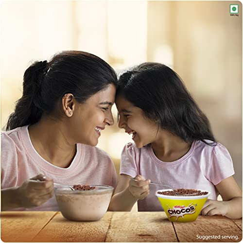 Kellogg's  Chocos Webs with Spiderman Cut Out Mask, with Whole Grain, High in Fibre, High in Calcium & Protein, with 10 Essential Vitamins & Minerals, Breakfast Cereals, 300g Pack