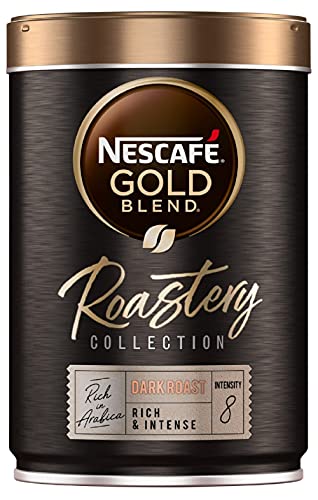 Nescafe Gold Blend Roastery Collection Dark Roast Rich & Intense Coffee, 100 g, Black & Gloden, (12465134)