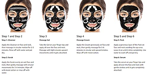 VLCC Activated Bamboo Charcoal Facial Kit, 60 g