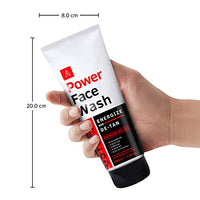 Ustraa Power Face Wash Energize and De-Tan - 200g - Dermatologically Tested, No Sulphates, No Parabens, No Silicone, No Mineral Oil