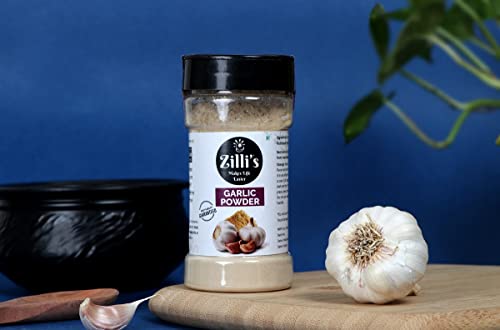 Zilli's  Red Onion Powder, Ginger Powder (Adrak /Sunth) & Garlic Powder (100g x 3 = 300g) - for Cooking & Baking, Everyday Use Natural Powder, Vegan, Gluten Free, No Preservatives - [Essential Combo Pack]