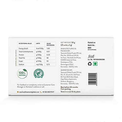 Teamonk Wa High Mountain Oolong Tea - 25 Biodegradable Pyramid Tea Bags Filled With Whole Loose Leaves. Promotes Weight Loss and Boosts Metabolism