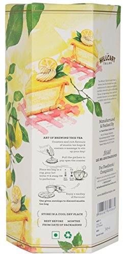 The Hillcart Tales Lemon Cake Dessert Tisane Herbal Tea, (14 Teabags)