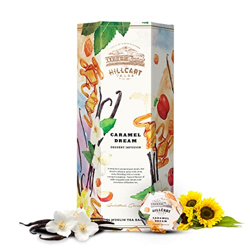 The Hillcart Tales Caramel Dream Dessert Infusion Herbal Tea, 135 Grams (14 Teabags)