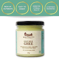 Courtyard Farms Goat Milk Ghee - 100% Natural I Grass Fed I Traditional I 200 Gram Glass Bottle Jar