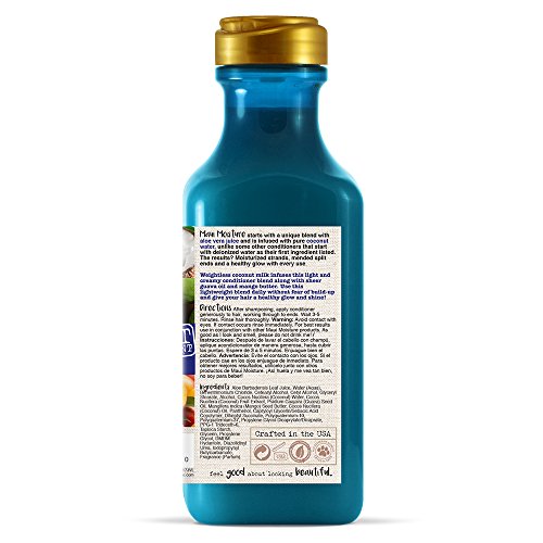 Maui Moisture Nourish & Moisture + Coconut Milk Shampoo, 13 Ounce