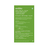 Vedaka Green Tea, Natural, 100 Bags, EACH 1.3G