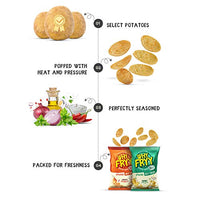 WhyFryy Popped Potato Chips I Low Fat Chips I Healthy Snacks I Not Fried I Diet Snacks I Herby Sour Cream Flavour I 5 Packs (175g)