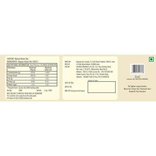 Typhoo Pure Natural Green Tea Bags, 100 Bags