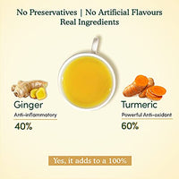 VAHDAM, Organic Turmeric Ginger Powerful Superfoods - 50 Herbal Tea Bags | Powerful Wellness & Healing Properties of Turmeric & Ginger | 100% Natural | Brew as Hot or Iced Tea
