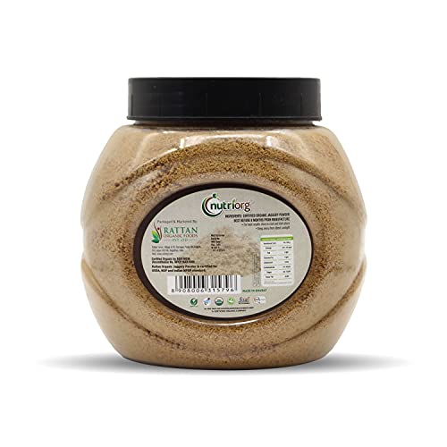 Nutriorg Certified Organic Jaggery Powder 3500g ( Pack of 5*700) | Organically Grown | No Preservatives Added