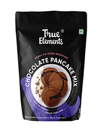 True Elements Chocolate Pancake Mix 250g - Breakfast Mix with 15% Millet | 2-Minute Pancakes | No Maida | No Baking Soda | No Added Sugar
