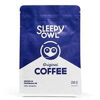 Sleepy Owl Original Blend Ground Coffee - 100% Arabica Coarse Grind Coffee (Cold Brew, French Press) 250 gms | Freshly Roasted & Ground