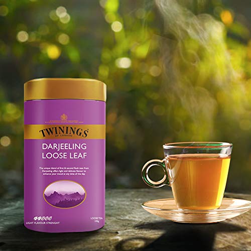 Twinings Darjeeling Loose Leaf Tea, 100 g, Loose Tea, Light Strength, Delicate and Subtle