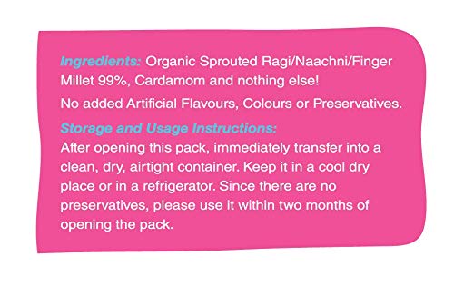 Early Foods Organic Sprouted Ragi Porridge Mix, 200 g