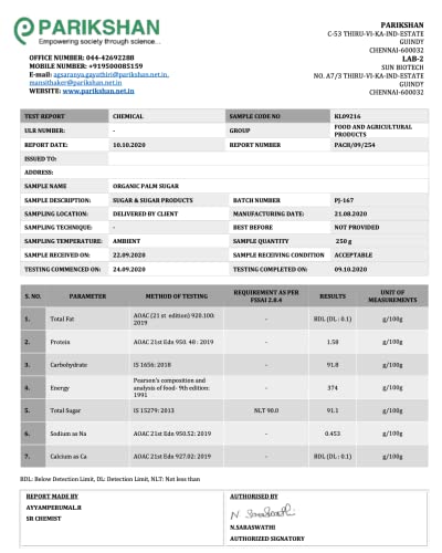 The Divine Foods | Organic Palmyra Palm Sugar | Natural Sweetener, Sugar Alternative | Unrefined | Sugar for Coffee, Tea & Recipes | Vegan | Organic | Non GMO (250 gm)