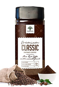 Vanalaya Premium Classic Instant Coffee Black Coffee Powder With Rich Aroma & Taste For Weight Loss 50gm