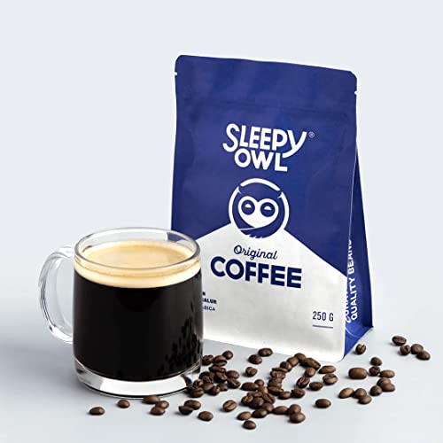 Sleepy Owl Original Blend Ground Coffee - 100% Arabica Coarse Grind Coffee (Cold Brew, French Press) 250 gms | Freshly Roasted & Ground