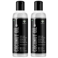 Vanalaya cold Pressed Virgin coconut oil Edible oil for Cooking skin hair and skin (Pack Of 2 X200ml))