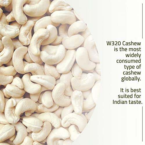 Farmley Premium W320 Cashew 250g, Raw Cashew