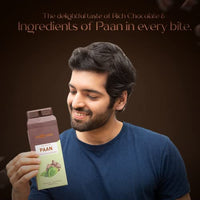 MeeSoGood Paan 65% Dark Premium Handmade Chocolate Bar with Gulkand, Dry Dates and more, Rich & Smooth Cocoa Solids and Rich in Cocoa Butter, 100 grams