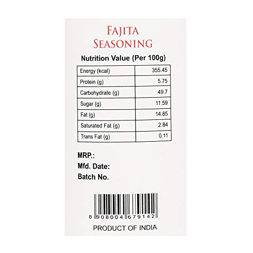 Planter's  Blend Fajita Seasoning, 100 g [All Natural, Zesty & Lively]