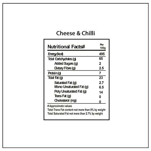 Wonderland Foods - Roasted & Flavoured Cheese-Chilli Makhana (Foxnut) 100g Jar