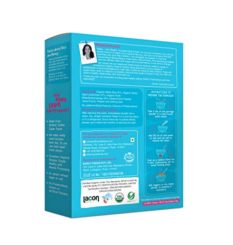 Early Foods - Organic Rice & Moong Khichdi Mix 200g