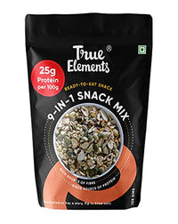 True Elements 9 in 1 Snack Mix 125g - Mixed Seeds | Nuts and Seeds | Diet Snacks | Seeds for Eating | Roasted Seeds