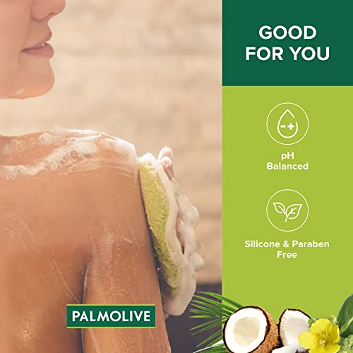 Palmolive Luminous Oil Enriching Body Wash for Women, Gel Based Shower Gel with Coconut & Jojoba Oil - pH Balanced, No Parabens, No Silicones, 250 ml Bottle
