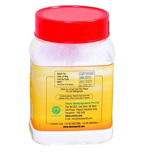 Cerovia Stevia Sweetener, Sugar Free, Natural Sugar Substitute, Zero Calories (100gm)