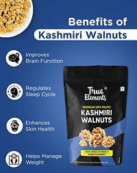 True Elements Kashmiri Walnuts 200g - Walnut Kernel | Akhrot Giri | Dry Fruits and Nuts