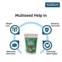 Keeros Multi Seeds Mix, Sugar Free Healthy Snacks for weight loss | Diabetic Snacks | Slightly Sweet & Crunchy Low GI 5 in 1 Trail Mix with Roasted Flax Seeds, Watermelon, Pumpkin Seeds & more |400g