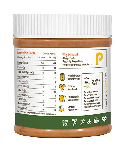 Pintola All Natural Peanut Butter (Extra Crunchy) (Unsweetened) (350g)