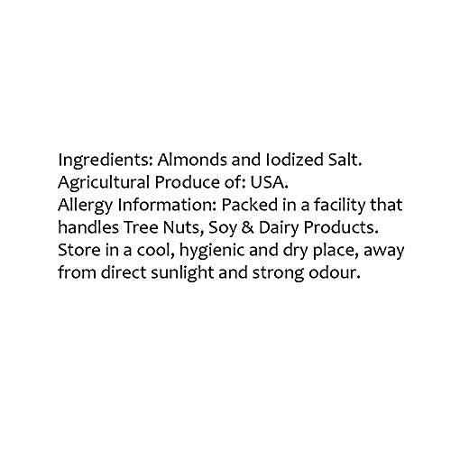 Lagom Gourmet Roasted & Salted California Almonds (Badam), 250g | Lightly Salted | Dry Roasted | Roasted To Perfection | No Preservatives | No Artificial Flavors | Gluten Free | Vegan | Non GMO | Nuts Dry Fruits