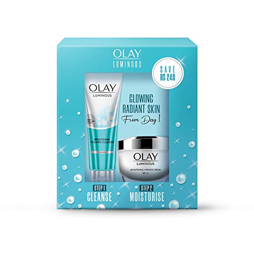 Olay Luminous Day Cream Moisturiser (Spf 24) and Cleanser, 150 g
